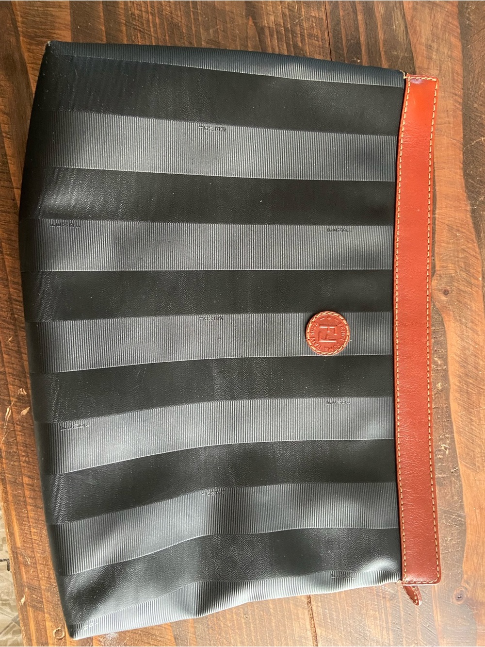 Vintage Fendi Black Clutch